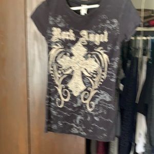 Rock Angel shirt, woman’s size medium black